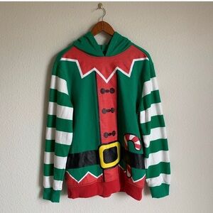 Holiday elf Christmas sweater size large